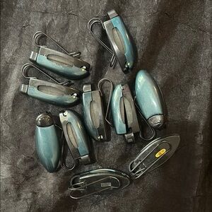 10 Black and Blue Men's Sunglasses Eyeglasses Accessory Visor Clips NEW